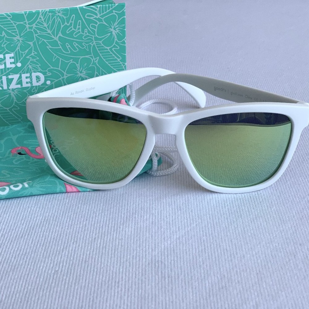 Goodr Sunglasses White Frames Polarized Unisex